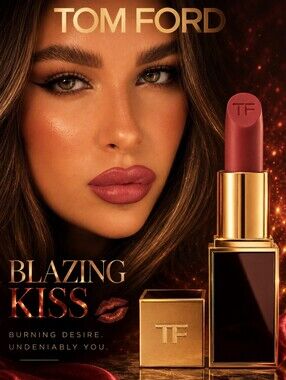 Tom Ford Blazing Kiss Luxury Lipstick -ROSEY PLUM